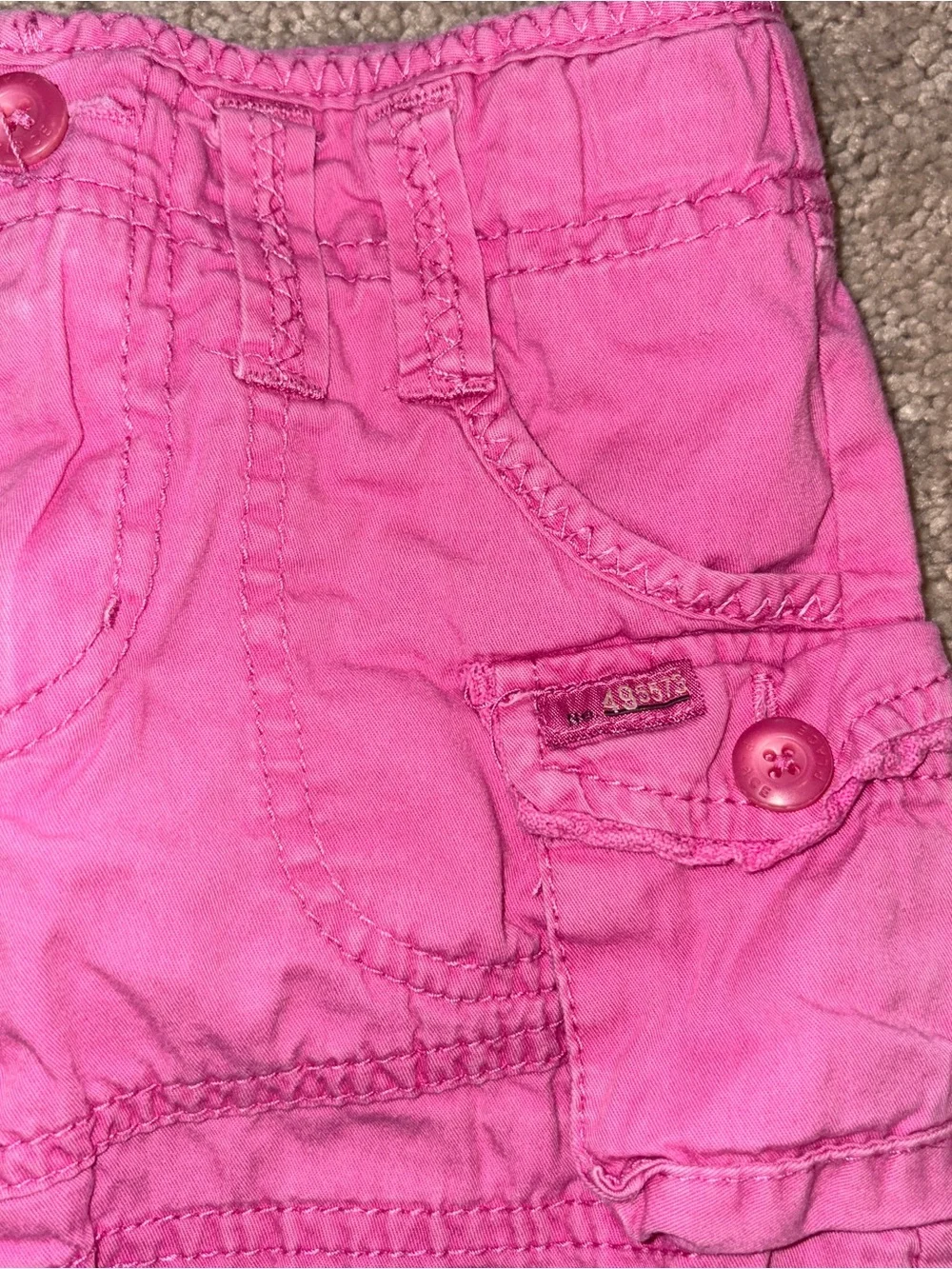 The Children's Place Bright Pink Cargo Pocket Skirt Size: 4
